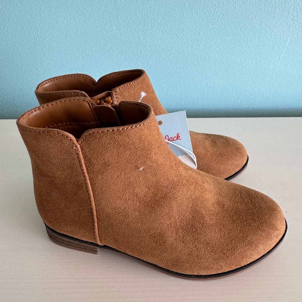 Cat & Jack Tan Suede Kids Boots
